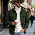 Men's corduroy jacket long-sleeve casual outerwear coat