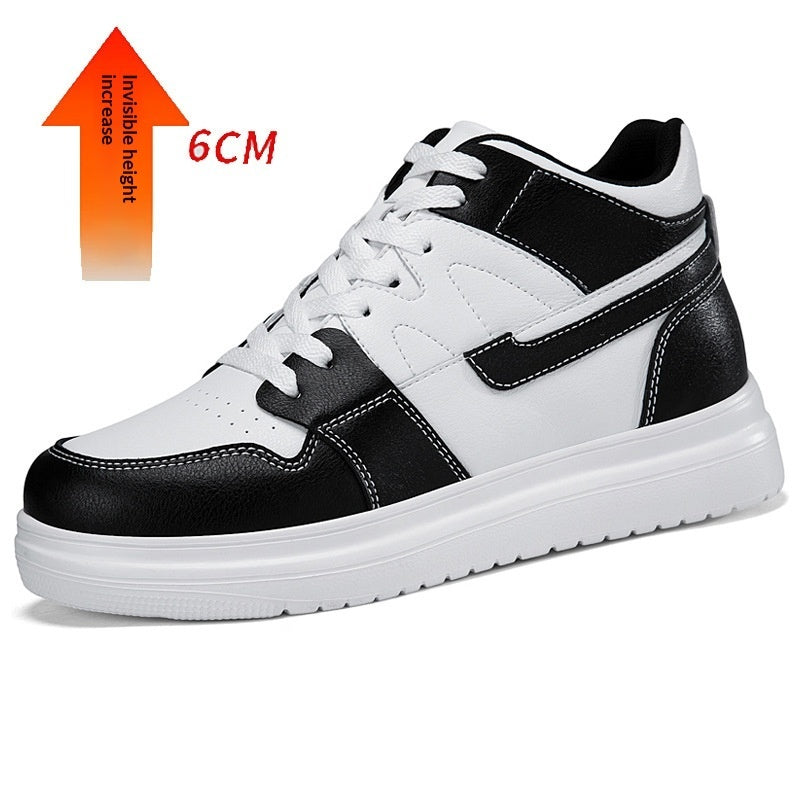 Men's hidden heel shoes autumn thick-soled casual footwear