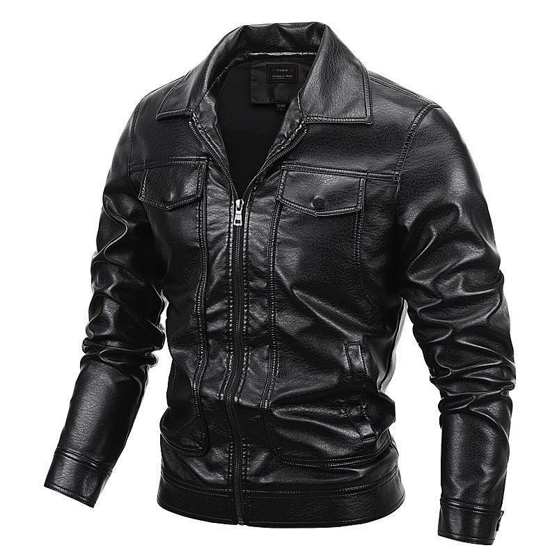 Men's casual lapel jacket stylish short design
