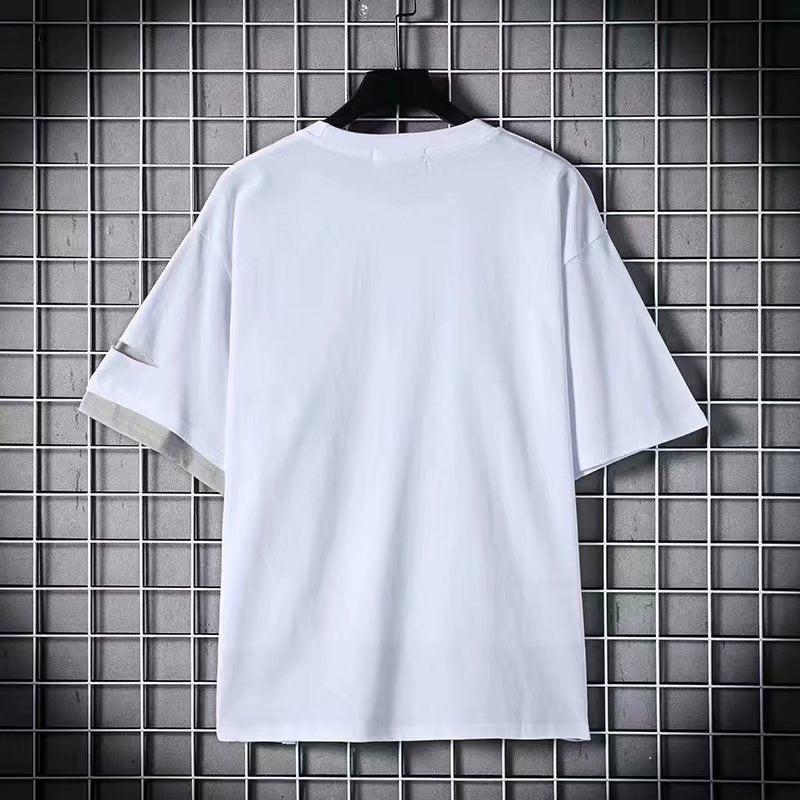Couples wear half-sleeve t-shirt simple loose casual top