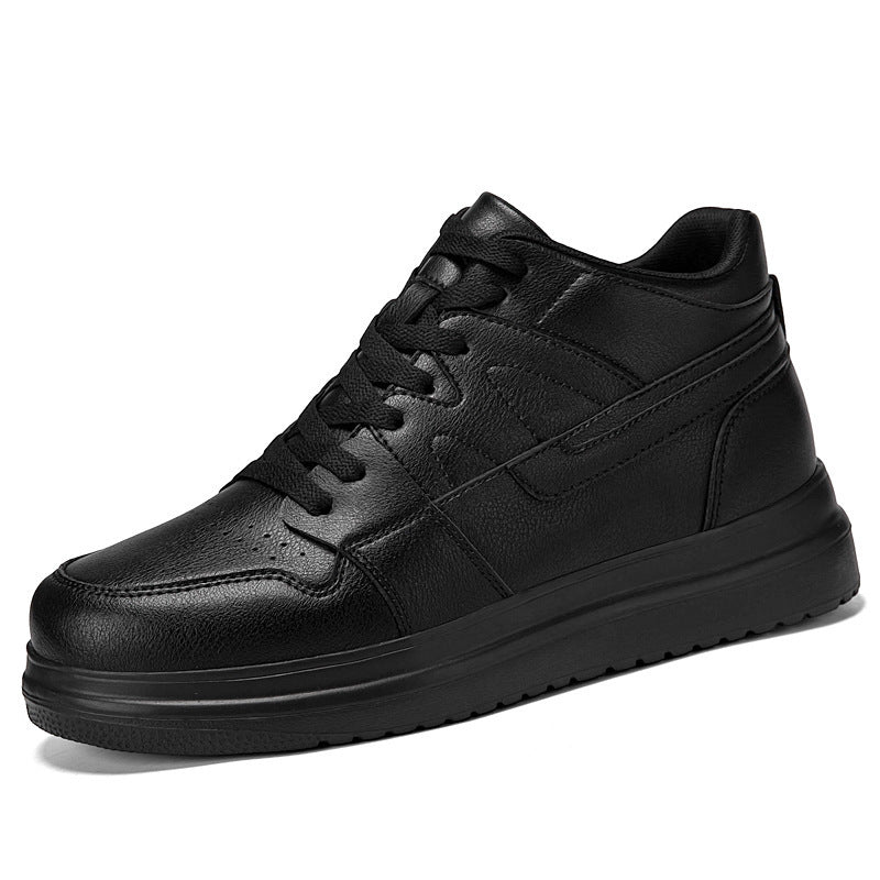 Men's hidden heel shoes autumn thick-soled casual footwear