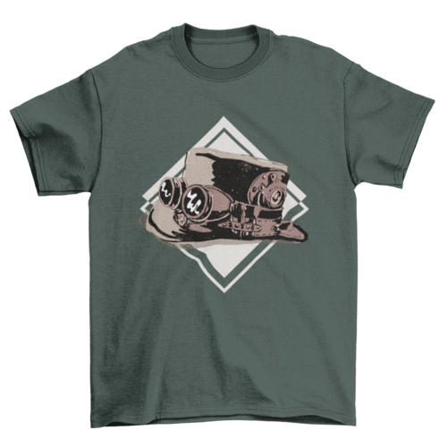 Steampunk top hat t-shirt