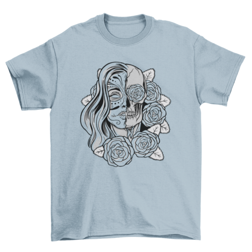 Undead Sugar Skull Girl T-shirt