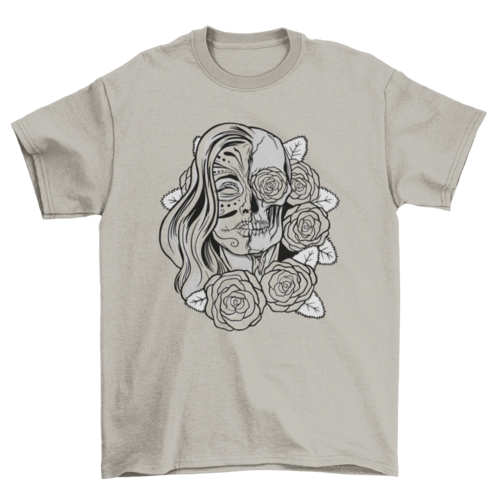 Undead Sugar Skull Girl T-shirt