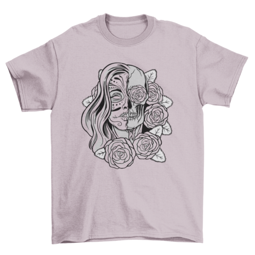Undead Sugar Skull Girl T-shirt