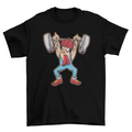 Weightlifting chicken t-shirt