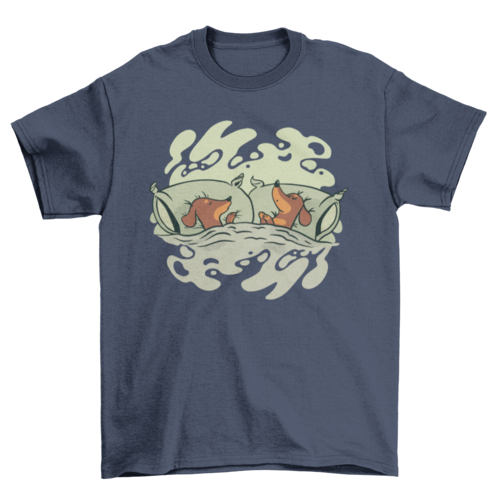 Sleeping dachshunds t-shirt