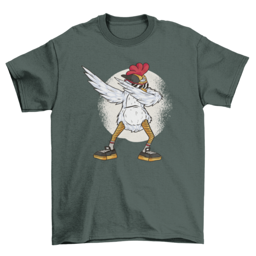 Cool chicken dabbing t-shirt