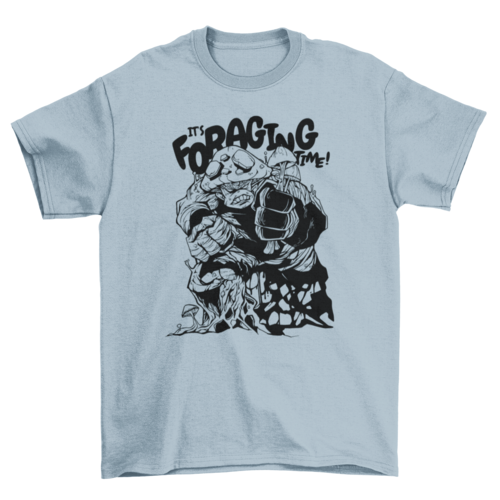 Foraging time mushroom t-shirt