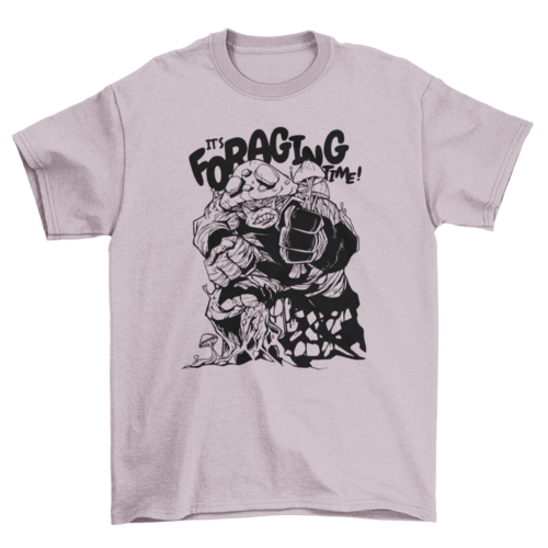 Foraging time mushroom t-shirt