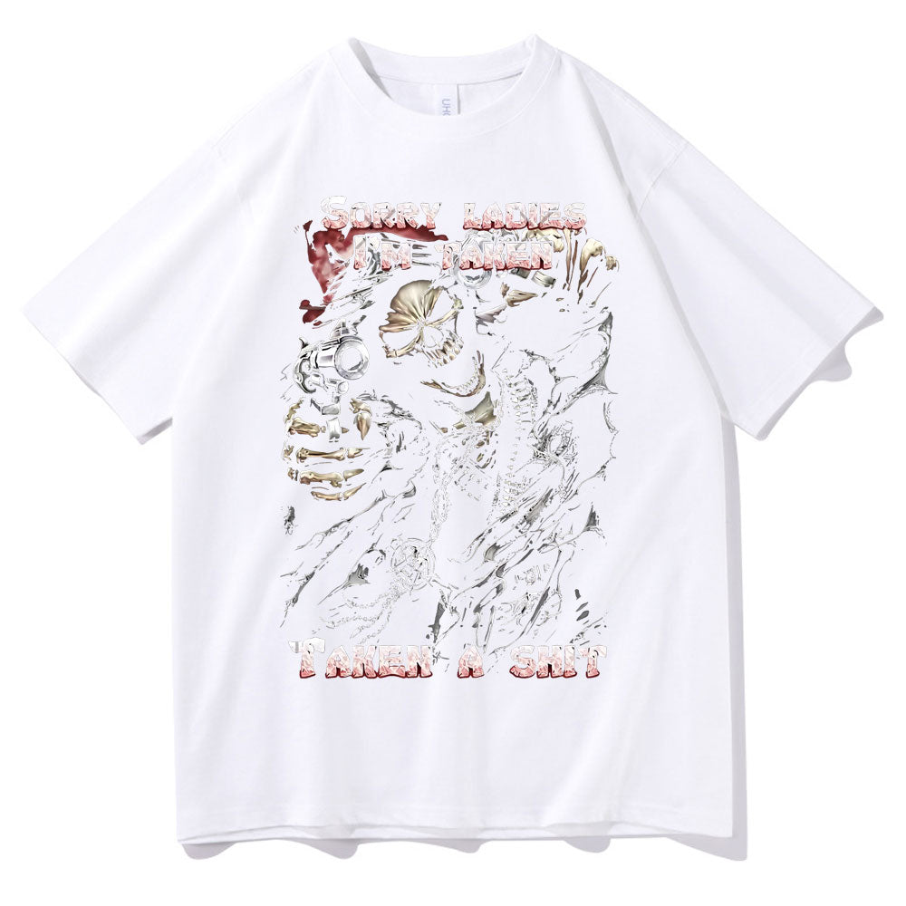 Epic skull graphic t-shirt Sorry Ladies I'm Taken design